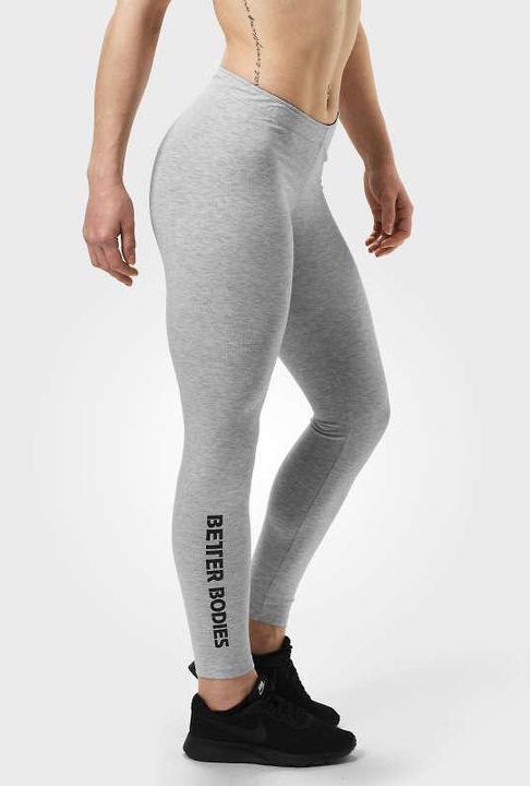 Actual product image Better Bodies Kensington Leggings WHITE MELANGE