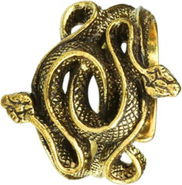 Produktbild Star Piercing Ring vergoldet zwei Schlangen (61)