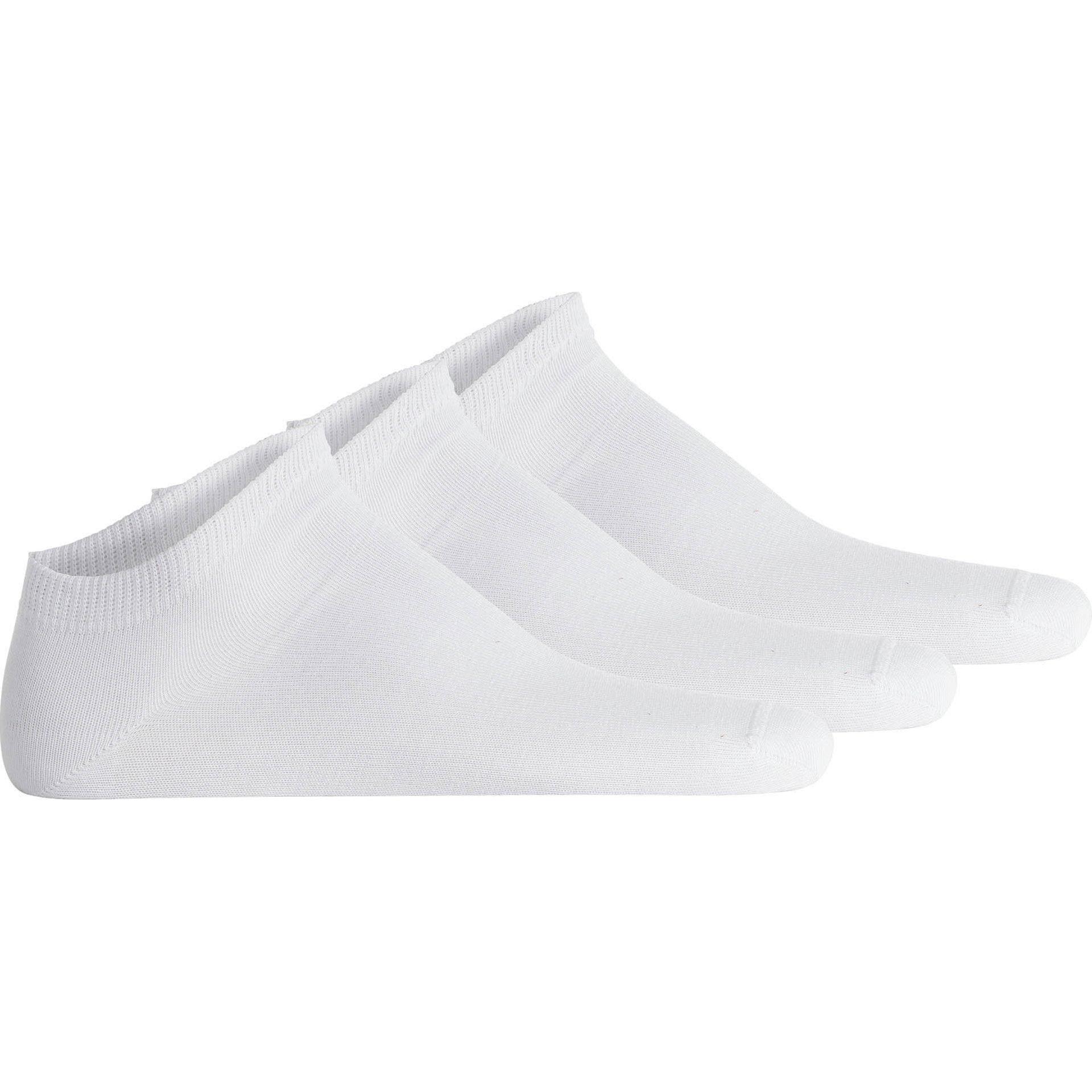 Hudson, Herren, Socken, SIMPLY³ 3-PACK SNEAKER, Weiss, (3er Pack, 35 - 38)