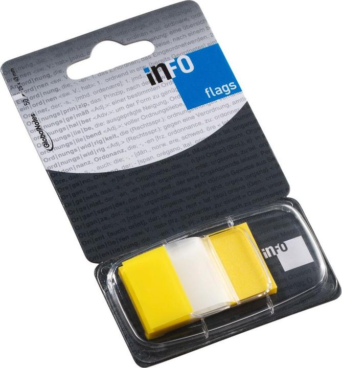 Transparent with yellow coloured edge