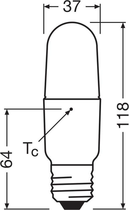Produktbild Osram Led Star Stick (E27, 10 W, 1050 lm, 1 x, E)