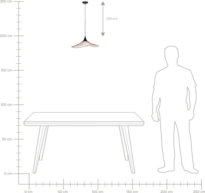 Produktbild Beliani Hängeleuchte kupfer Kegelform MAZARO (E27)