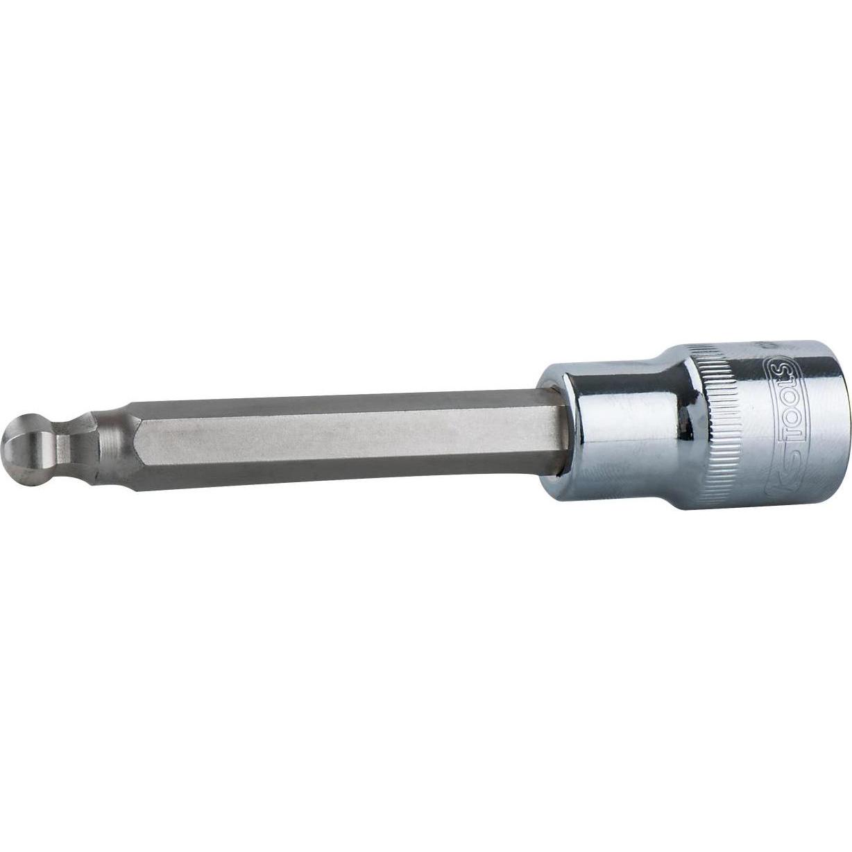 KS Tools, Steckschlüssel + Stecknuss, 1/2" CHROMEplus Bit-Stecknuss lang (12 mm)