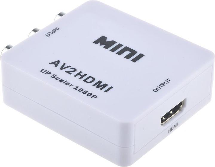 Immagine prodotto JTI Convertitore video da mini AV a HDMI 720p 1080p (Adattatore angolare)