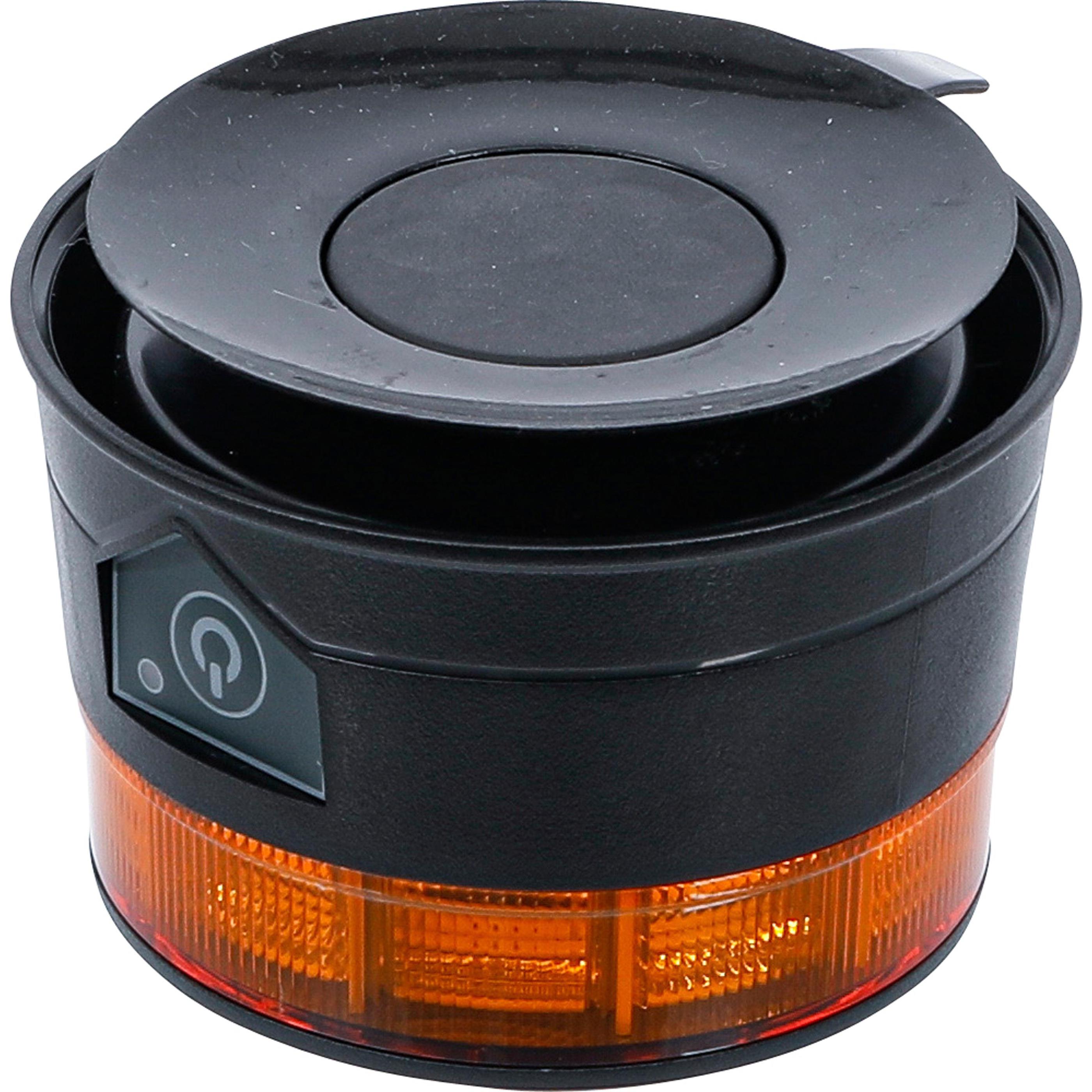 Thumbnail - BGS, Pannenhilfe, Akku-Rundumkennleuchte gelb mit Magnet 12 V / 24 V Ø 130 mm