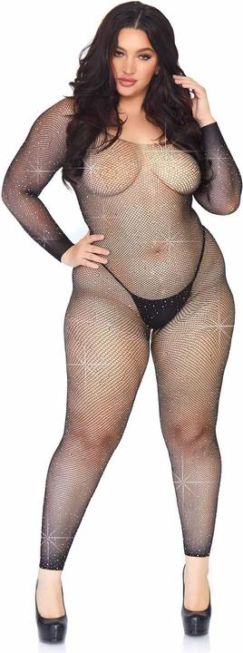 Productafbeelding Leg Avenue Gekristalliseerde net bodystocking + (XL, XXL)