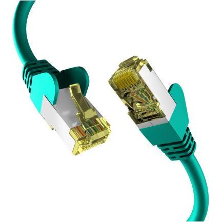 M-Cab CAT6A GREEN 0.50M PATCH CORD (S/FTP, CAT6a, 0.50 m), Netzwerkkabel