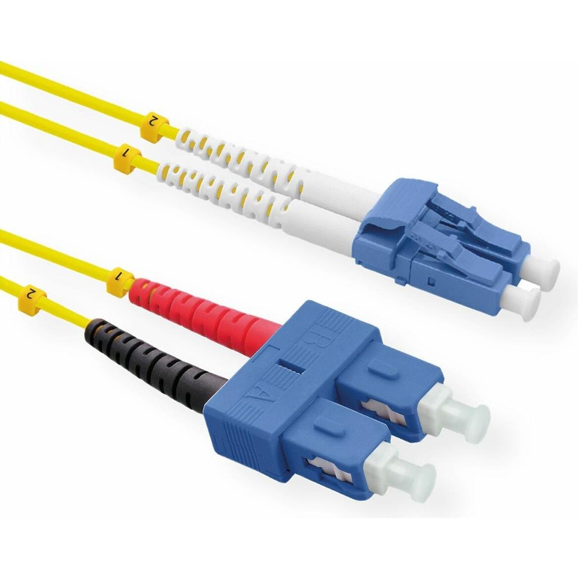 Roline Patch-Kabel LC Single-Modus (M) bis SC Single-Modus (M) (UTP, CAT6e, 3 m), Netzwerkkabel