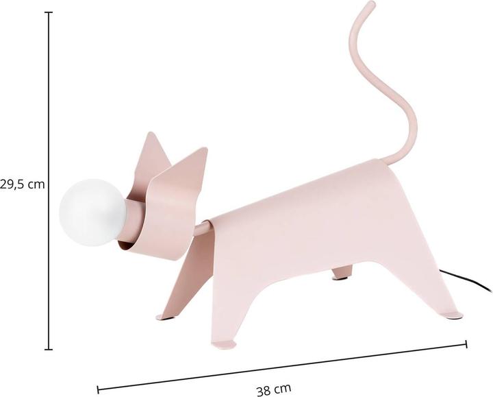 Image du produit Lucande Idaline Lampe de table Cat Rose (198 lm, G4)