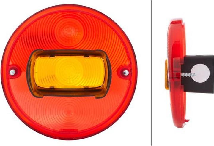 Actual product image Hella 2 rear light lenses for ATLAS COPCO JOHNDEERE MASSEY FERGUSON TEREX
