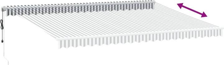 Produktbild vidaXL Markise Gelenkarmmarkise Sonnenmarkise Automatisch mit LED 500x350cm (5 m)
