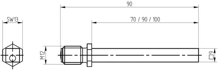 Produktbild Mega Verbindungsstift 42.058, 42.059 (Türgarnitur)