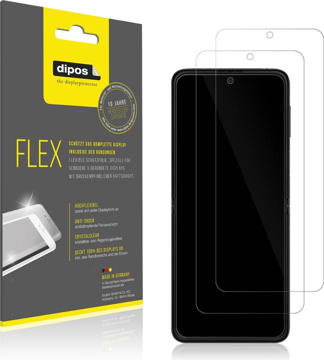Image du produit Dipos Film de Protection d’écran Full-Cover 3D (2 pcs, Samsung Galaxy Z Flip5)