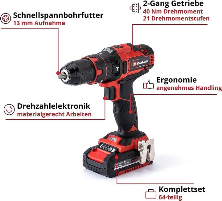 Actual product image Einhell TE-CD 18/40 Li-i +64