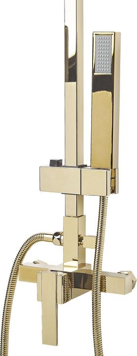 Produktbild Beliani Dusche Set mit Kopfbrause Messing gold TAGBO