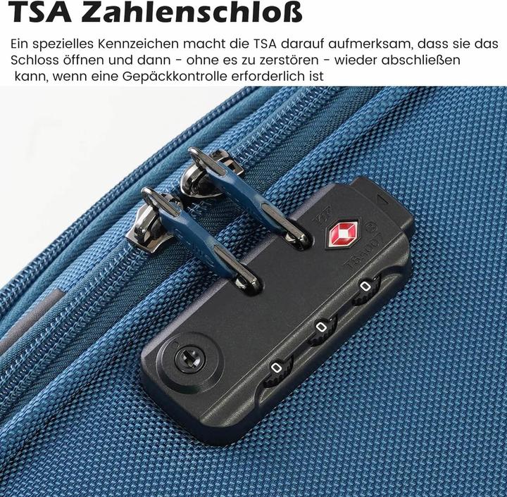 Actual product image Coolife DE55 Handgepäck-Set (38 l, Hand luggage (up to 50 litres))
