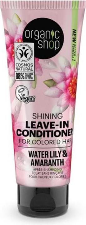 Produktbild Organic Shop Glänzender Leave-In Conditioner für gefärbtes Haar mit Seerose und Amaranth 280ml (75 ml)