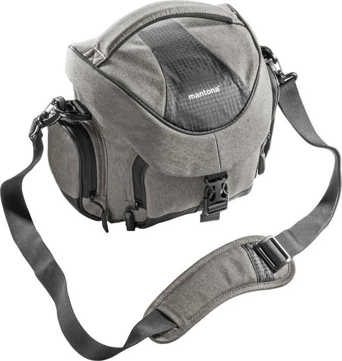 Immagine prodotto mantona Borsa fotografica Premium taupe (Borsa a tracolla per fotocamera)