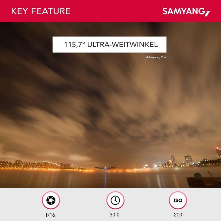 Image du produit Samyang 14mm f/2.8 ED AS IF UMC - Sony E (Sony E, Plein format)