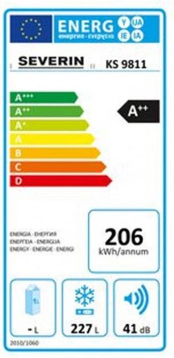 Energie-Label Severin Ks 9811 (Freistehend, 232 l)