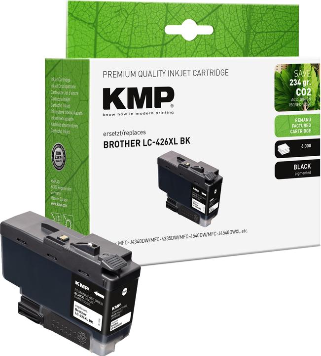 Actual product image KMP Patrone Brother LC426XLBK black 6000 Seiten remanufactured (FC)