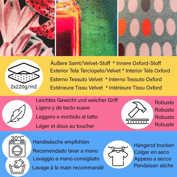 Produktbild Only-Bags.Store Ästhetische Tragetasche mit Reissverschluss - Bedruckter Jutebeutel