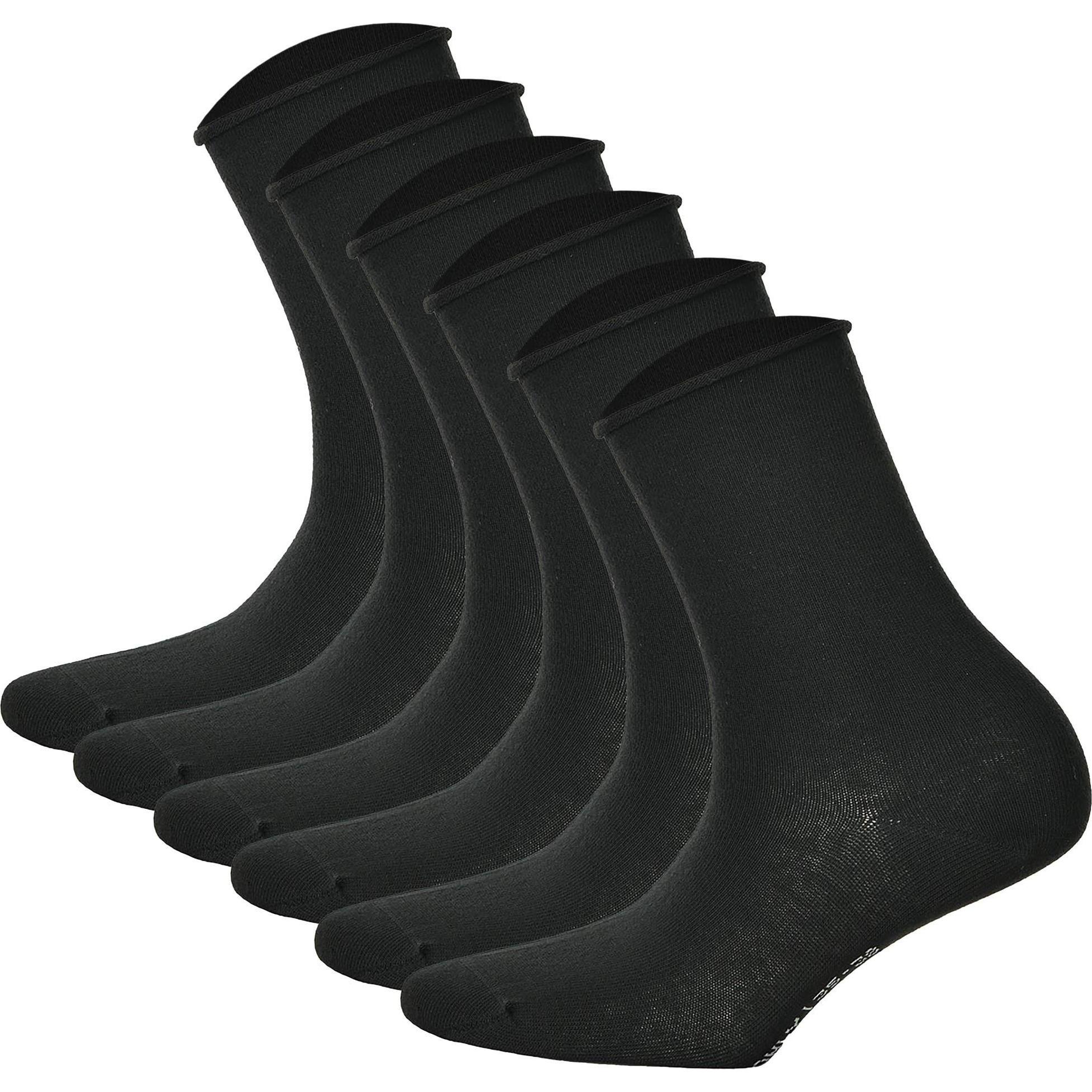 Hudson, Damen, Socken, Socken Casual, Schwarz, (6er Pack, 35 - 38)
