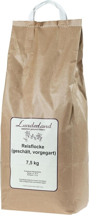 Produktbild Lunderland Getreide Reisflocke vorgegart, geschält (Adult, 1 Stk., 7500 g)