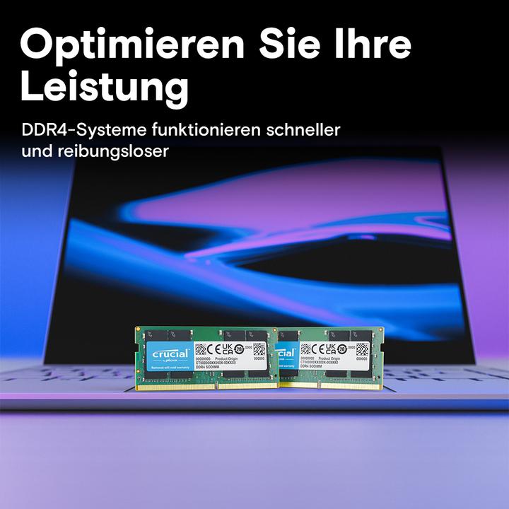 Produktbild Crucial Laptop Memory (1 x 16GB, 3200 MHz, DDR4-RAM, SO-DIMM)