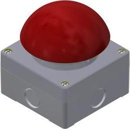 Actual product image Rs Pro Push Button Complete Unit, 94mm Cutout, 1NO