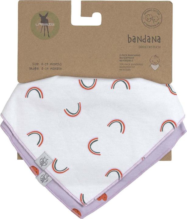 Produktbild Lässig Dreieckstuch Baby (2 Stk) - Bandana, Happy Rascals Herz
