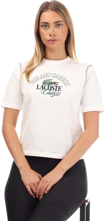 Immagine prodotto Lacoste Roland-Garros Edition Maglietta Vestibilità Rilassata Donna (32)