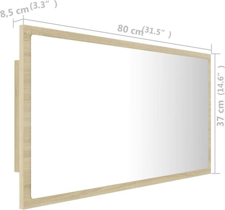 Produktbild vidaXL Spiegel (80 x 37 cm)
