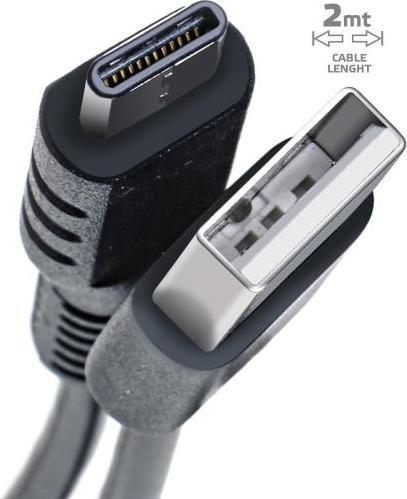 Produktbild Celly USB-C to USB 2m black 3.0 (2 m, USB 2.0)