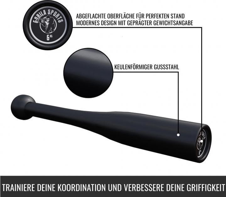 Image du produit Gorilla Sports Indian Clubbells (1 x 6 kg)