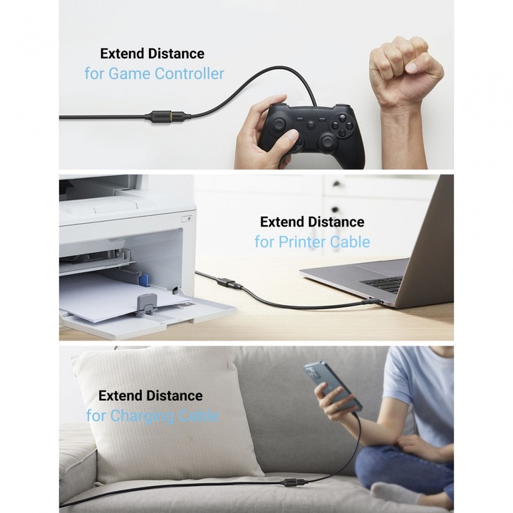 Actual product image Ugreen USB A — USB A (3 m, USB 3.0)