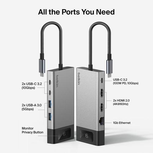 Produktbild Belkin CONNECT 8-IN-1 UCB-C HUB (USB-C, 8 Ports)