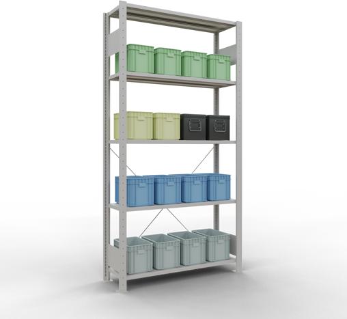 Actual product image Schulte Lagertechnik MULTIplus85 basic racking system with cross braces