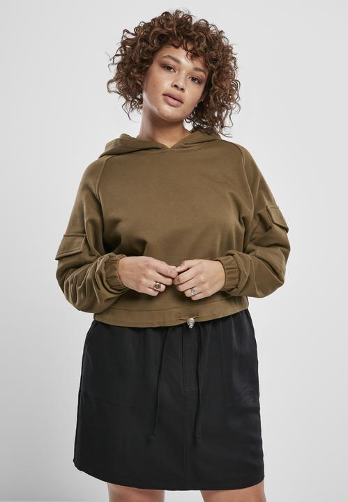Immagine prodotto Urban Classics Felpa da lavoro corta da donna con cappuccio (XL)
