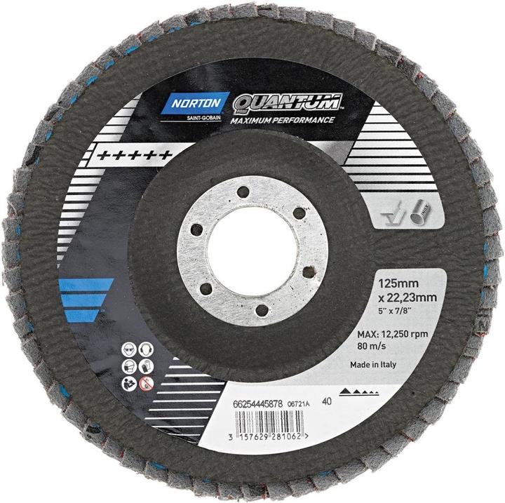 Saint-Gobain Flap disc Quantum R996 125 P40 FLD FDTF 125x22 R996 NOR P40 QUANT EU (P40)