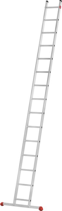 Actual product image Hailo S60 ProfiStep uno, aluminium single ladder, 15 rungs (Single ladder, 110 cm)
