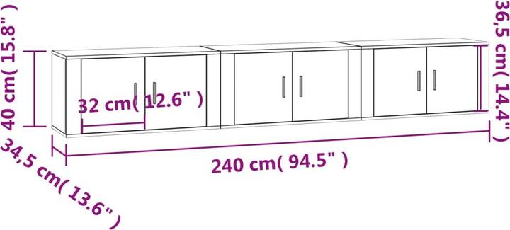 Image du produit vidaXL TV-Ständer (80 x 34.50 x 40 cm)