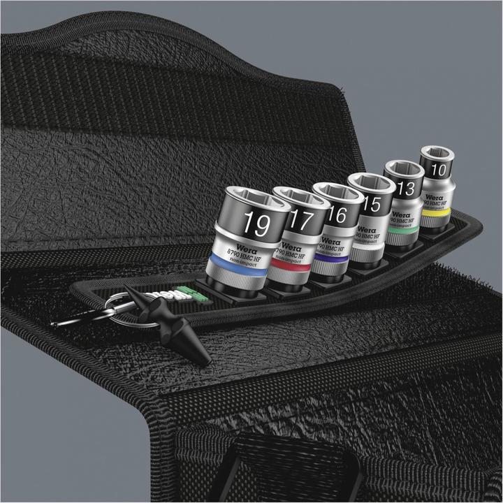 Actual product image Wera Belt C 1 Zyklop socket set (19 mm, 16 mm, 13 mm, 17 mm, 15 mm, 10 mm)