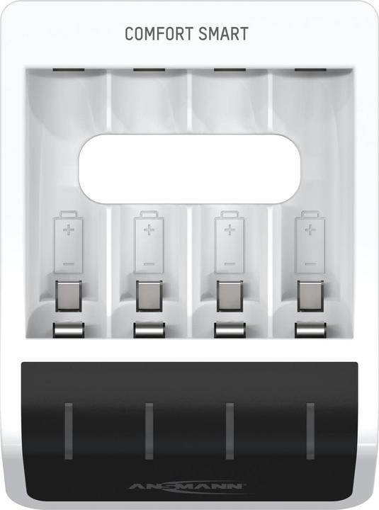 Immagine prodotto Ansmann Caricabatterie Comfort Smart (1 pz., AA / LR6 / LR06 / Mignon / R6 / R14505, AAA / LR03 / Micro / R03 / AM4 / MN2400 / KR03, Caricabatterie senza batteria)