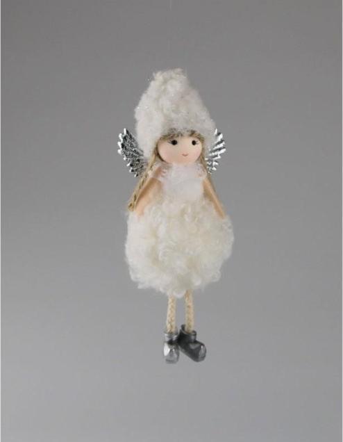 Image du produit CreaDiva Ange Blanc Hiver 17cm