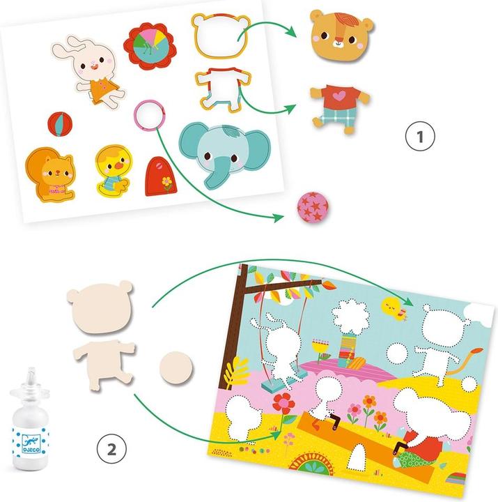 Image du produit Djeco Collage für die Allerkleinsten Tag