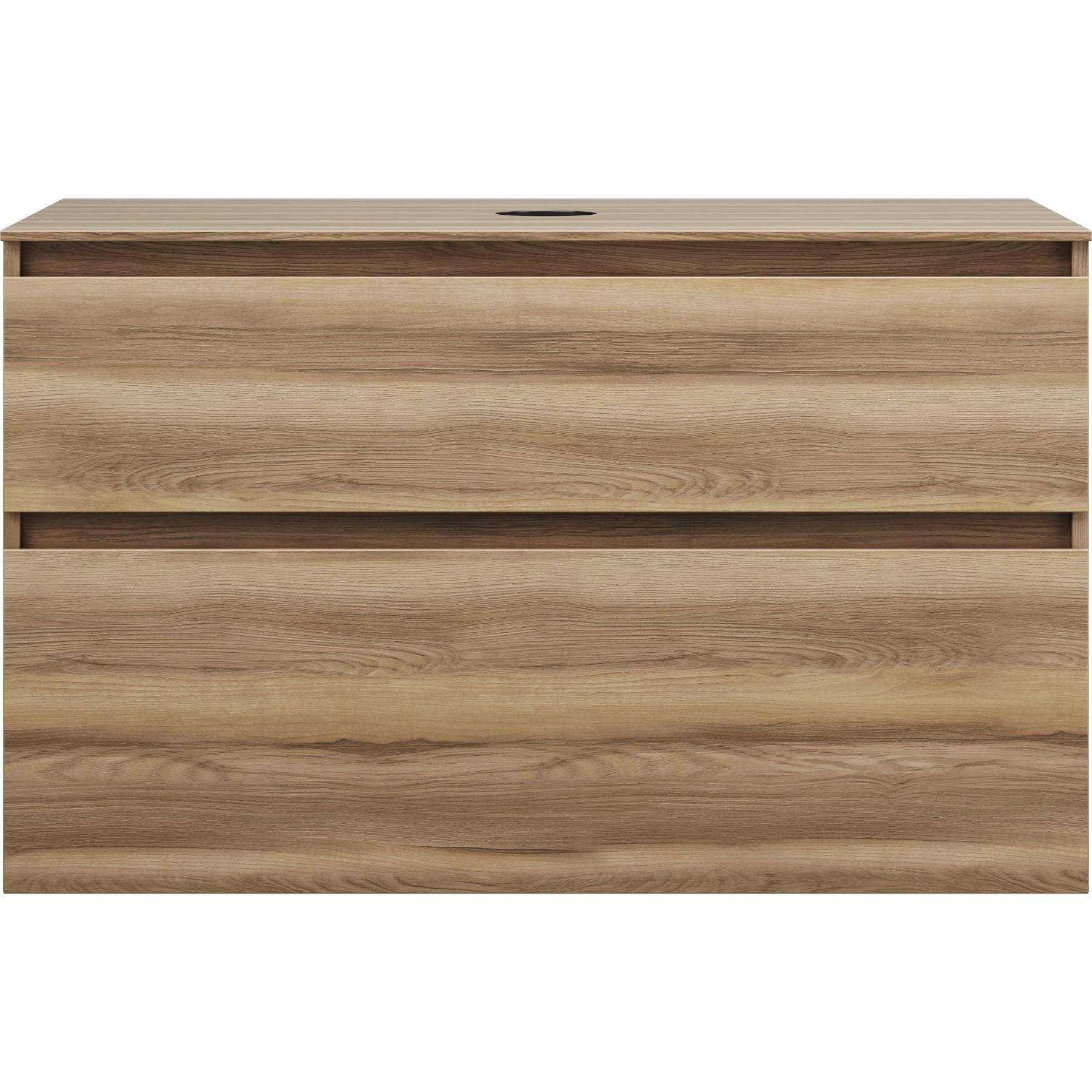 burgbad, Waschtischkonsole, Lin20 Waschtischunterschrank inklusive Konsolenplatte, 2 Auszüge, Tiefe 552, 1002x552x661mm