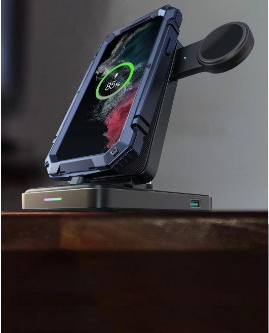 Actual product image Joyroom JR-WQS01 4-in-1 Foldable Charging Station (Type-C Version) (7.50 W)