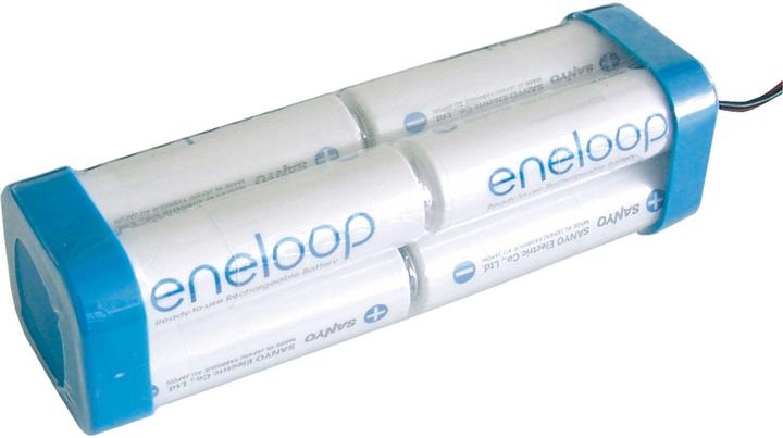 Actual product image Panasonic Battery pack 8 Mignon (AA) cable, plug NiMH eneloop double cube F2x2x2 Graupner 9.6 V 1900 mAh (9.60 V, 1900 mAh)