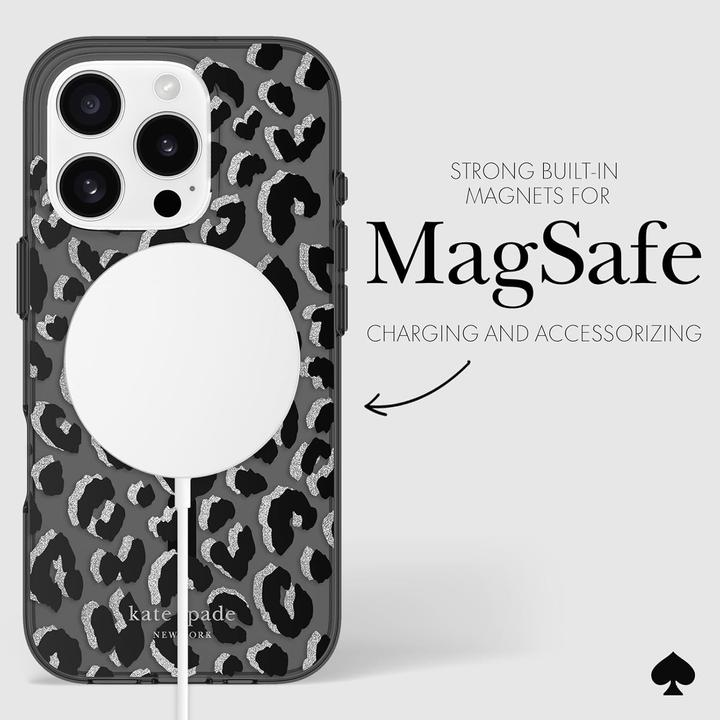 Image du produit Kate Spade Protective MagSafe - Étui pour iPhone 16 Pro (City Leopard) (Apple iPhone 16 Pro)